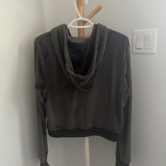Aerie Size XL | Real Good Velour Zip Hoodie - Picture 3 of 6